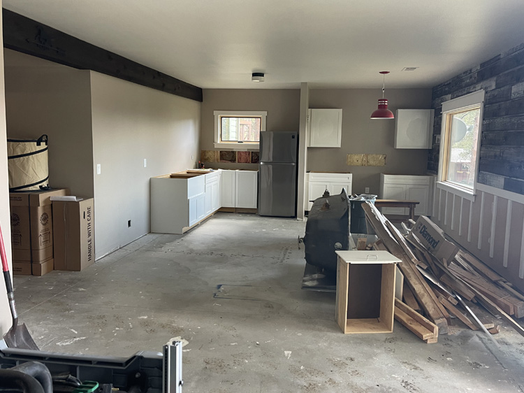 Kitchen Remodeling Company Denver showing work progress